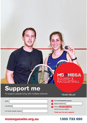 MS Mega Squash & Racquetball - Support Me Poster