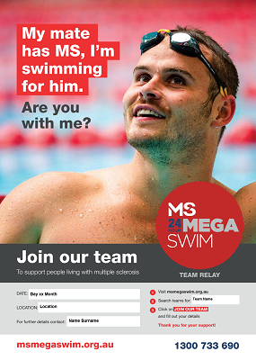 MS Mega Swim - Join Our Team Poster