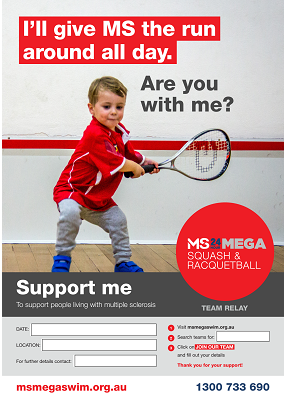 MS Mega Squash & Racquetball - Support Me Poster