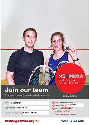 MS Mega Squash & Racquetball - Join Our Team Poster