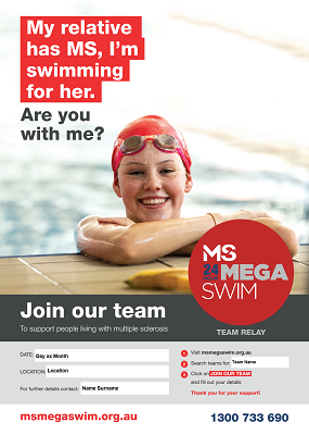 MS Mega Swim - Join Our Team Poster