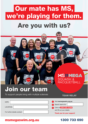 MS Mega Squash & Racquetball - Join Our Team Poster